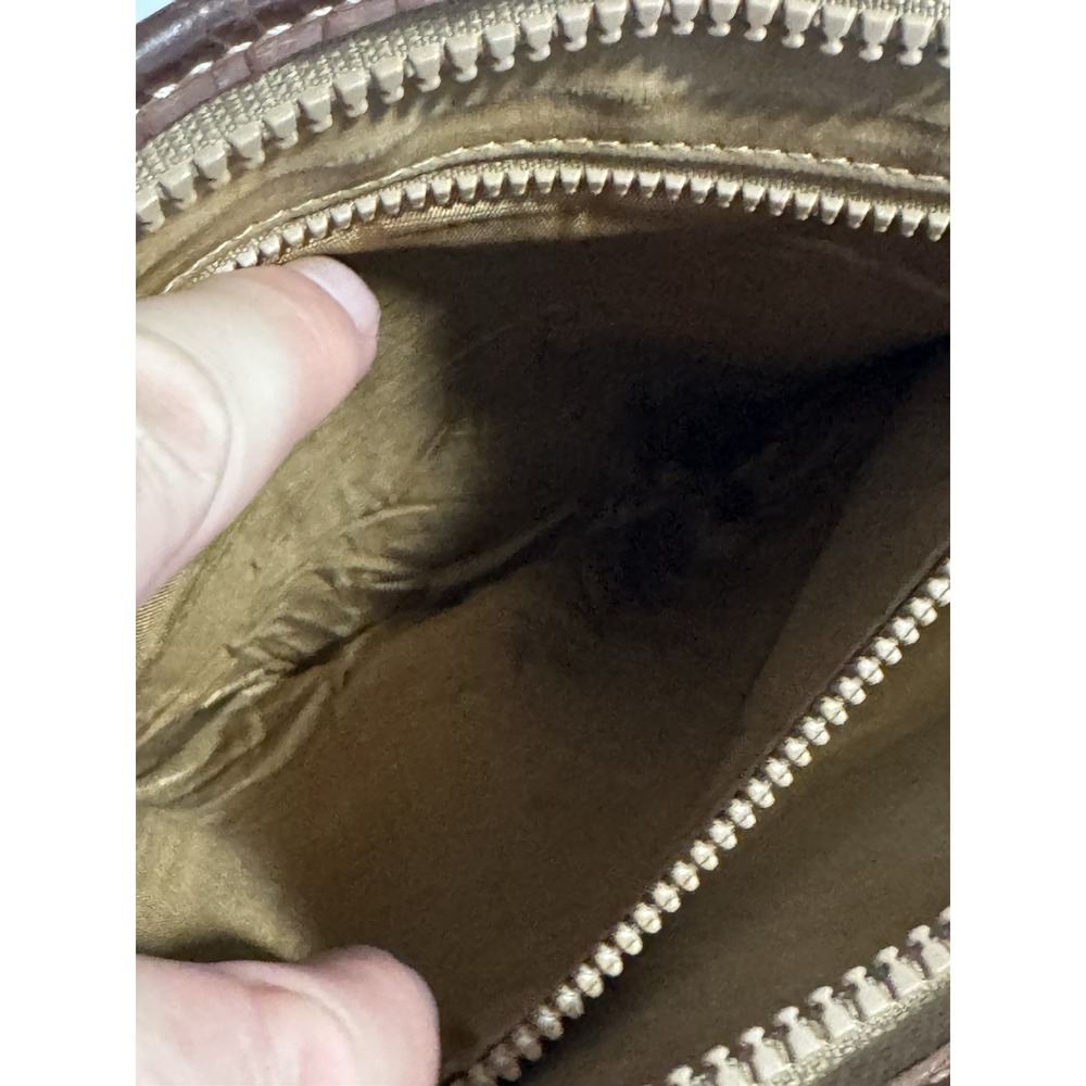 CELINE Triomphe Macadam Leather Clutch Cosmetics Travel Bag Italy Authentic - Picture 14 of 16